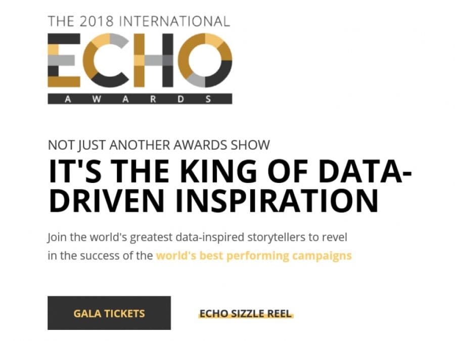 次世代ビジネスをレポート 『The 2018 International Echo Awards』 